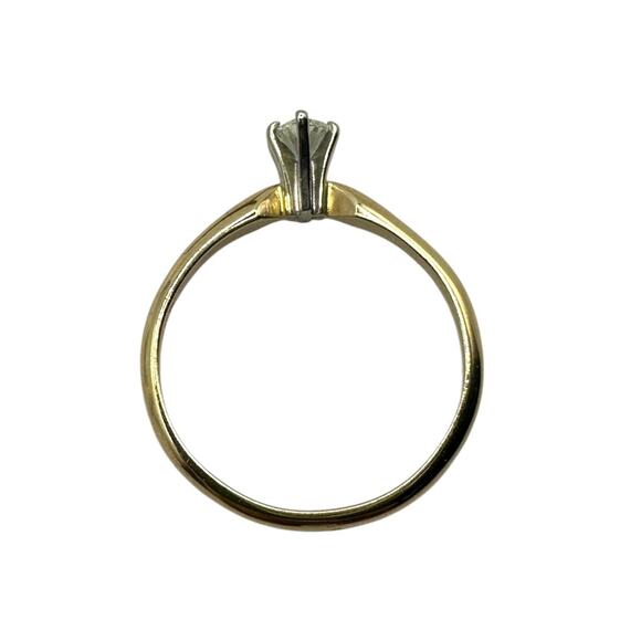 14K Yellow Gold .25cttw Marquise Diamond Solitaire Ring (16304) - Picture 3 of 7